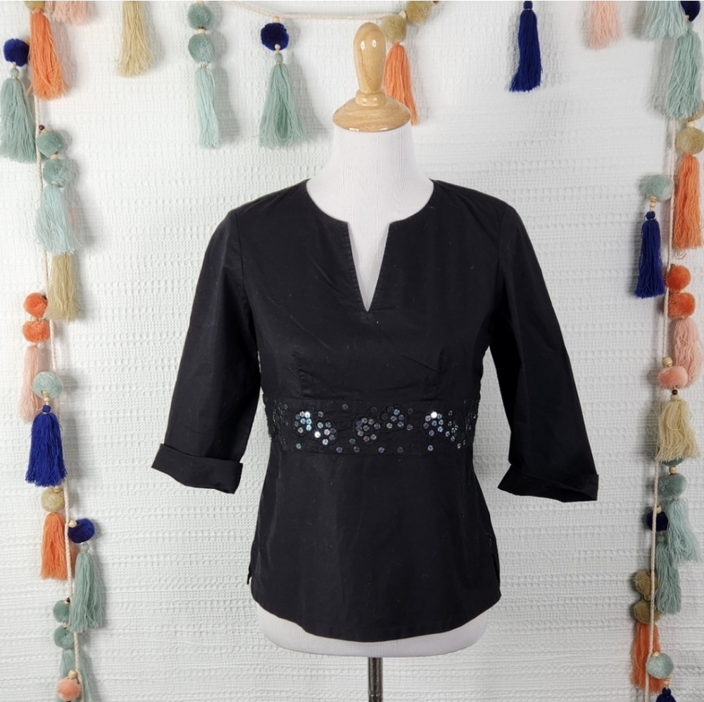 Talbots Sequin Accent Tunic